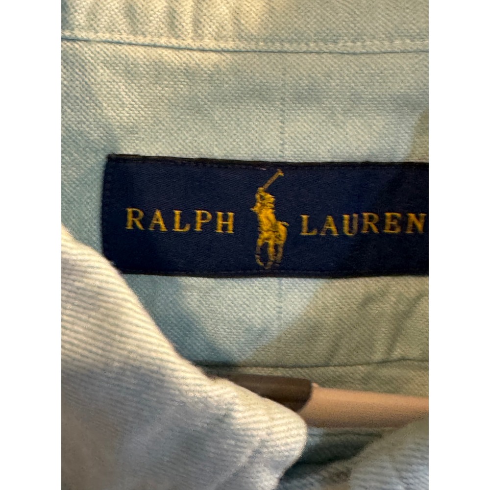 Ralph Lauren Mens Light blue Cotton Oxford Button Down Shirt Long Sleeve L - Picture 4 of 7